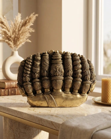 Brass 10 Headed Ravana Mandodri idol