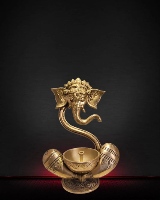 Brass-Abstract-ganesha-diya-2