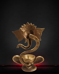 Brass-Abstract-ganesha-diya-3