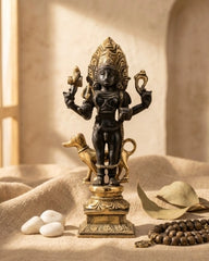 Buy Brass Antique Kaal Bhairava Statue