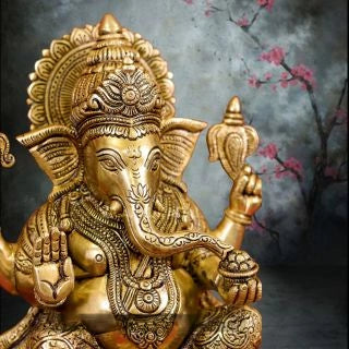 Brass Asta Ganapathy Idols