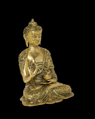Brass Blessing Buddha Golden