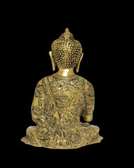 Brass Blessing Buddha Golden