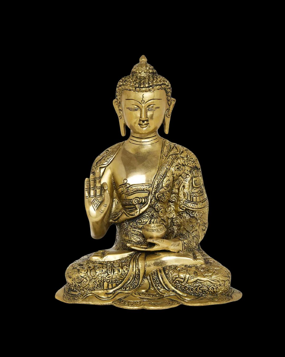 Buy Brass Blessing Buddha