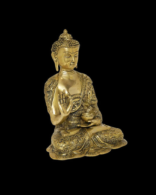 Buy Brass Blessing Buddha
