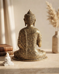 Brass Blessing Buddha Golden