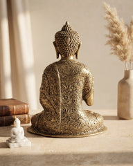 Brass Blessing Buddha Golden