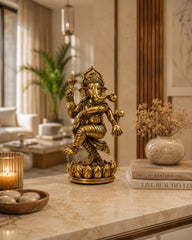 Brass Dancing Ganesh Large