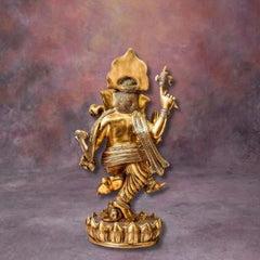 Brass Dancing Ganesh Large