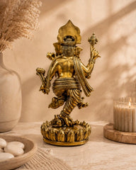 Brass Dancing Ganesh Large