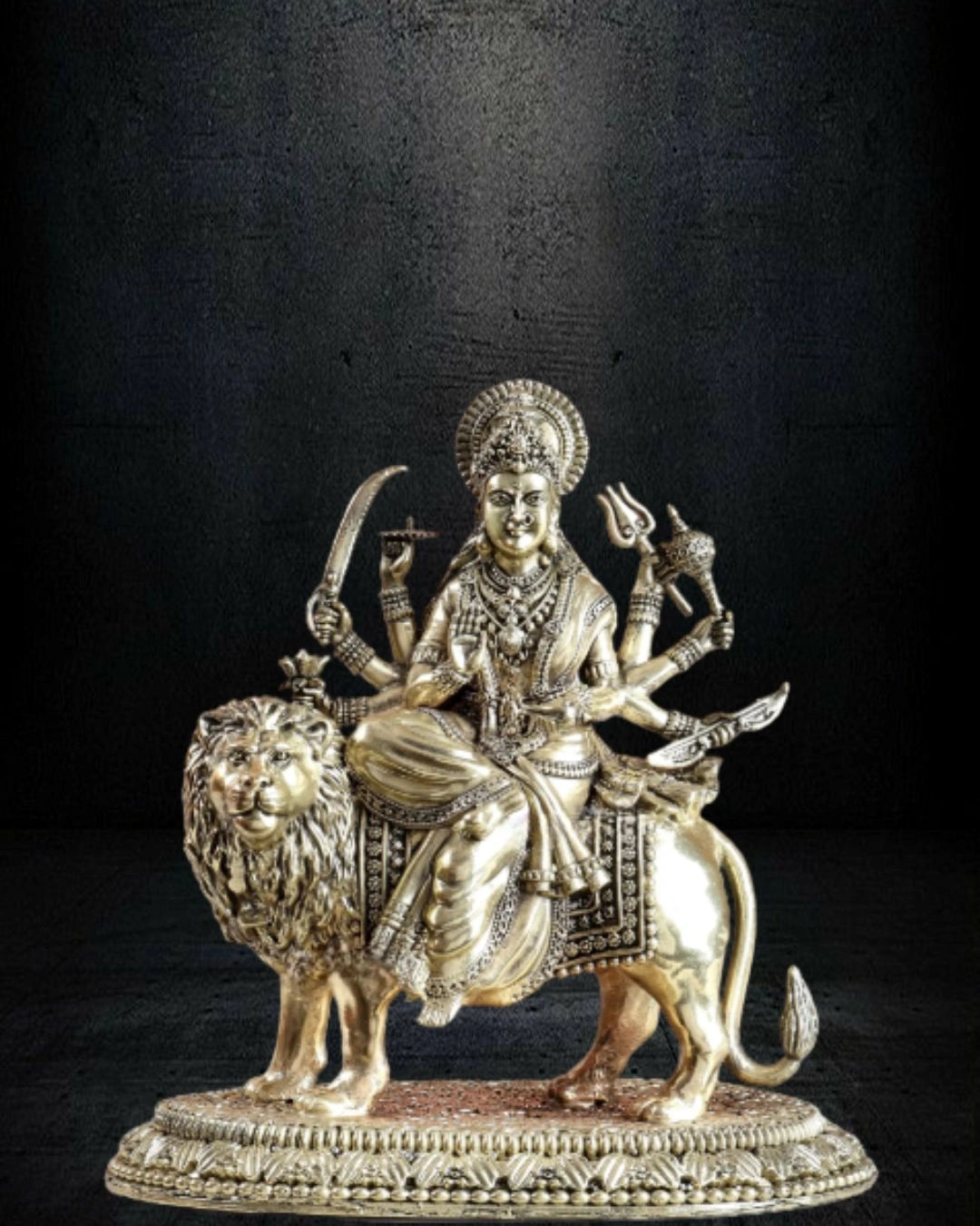 Buy Brass Durga Ambe Mata Statue with Base