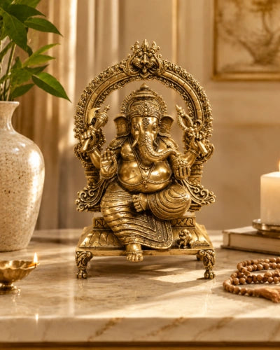 Brass Ganesha Idol