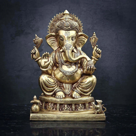 Buy Brass Ganesha Idol Statue Online