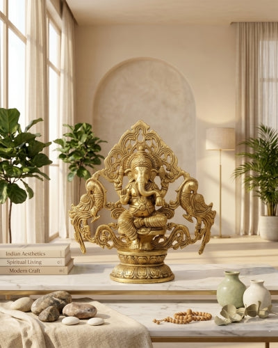 Buy Brass Ganesha antique Urli-Diya Online