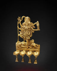 Buy Brass Goddess Kali Wall Hanging Lamps with Bells