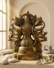 Brass Handcrafted Panchmukhi Hanuman Statue