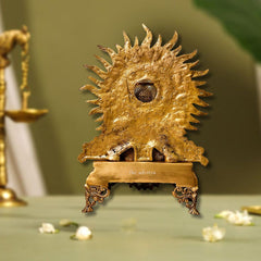 Brass Hanuman Bust Idol with Gada
