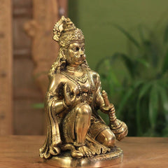 Brass Hanuman Sitting