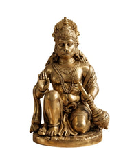Brass Hanuman Sitting