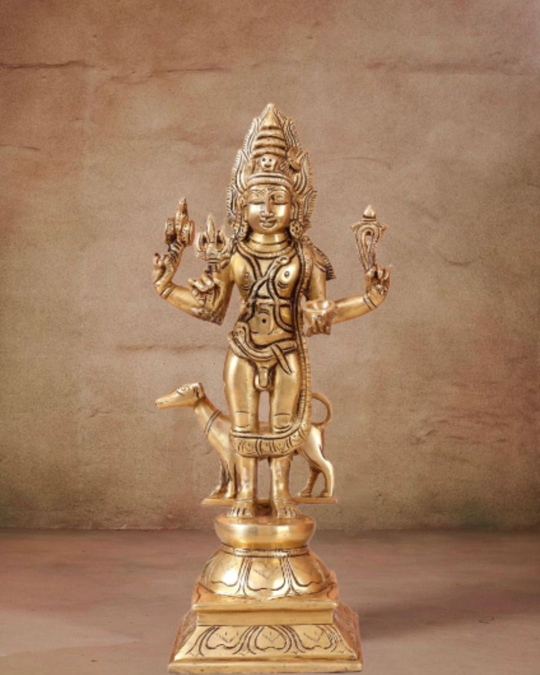 Brass-Kaal-Bhairava-Bhairo-Baba-Idol-with-Dog