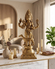 Buy Brass Kaal Bhairava Bhairo Baba Idol with Dog