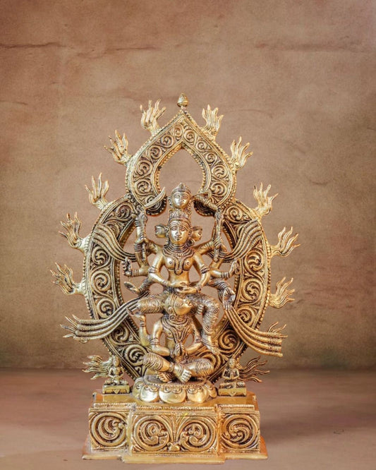 Buy Brass Kamakhya Devi Statue: Tantric Goddess Kali Sculpture