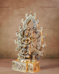 Buy Brass Kamakhya Devi Statue: Tantric Goddess Kali Sculpture