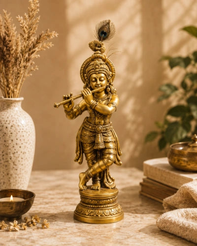 Brass Krishnaa Idol