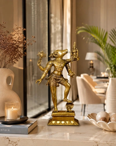 Brass Lakshmi Varahar Idol