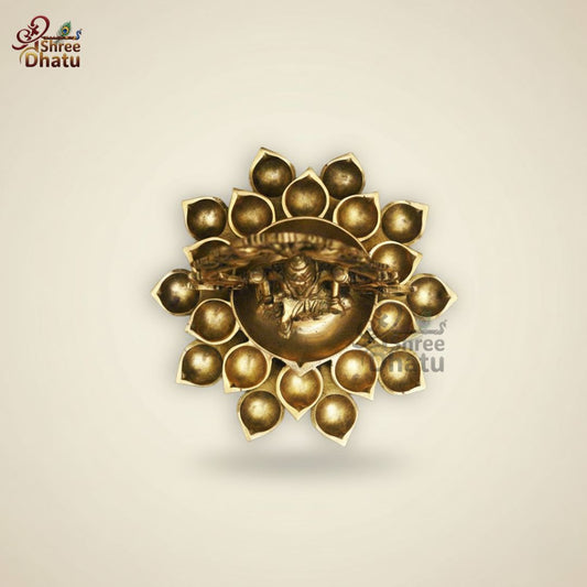 Handcrafted Brass Laxmi Diya
