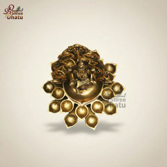 Handcrafted Brass Laxmi Diya