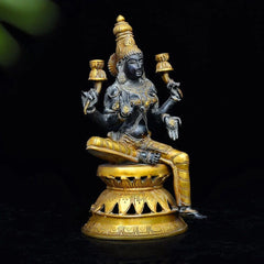 Brass Laxmi Ji Statue  Handcrafted