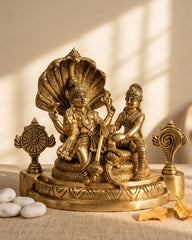 Brass Laxmi Narayan Sheshnaag