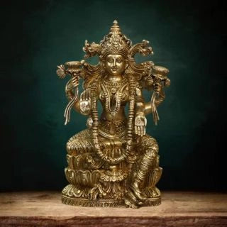 
Brass-Laxmi-Seated-On-Lotus-Exceptional-Fine-Carving-1