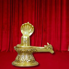 Brass Lingam With Nagam Idol
