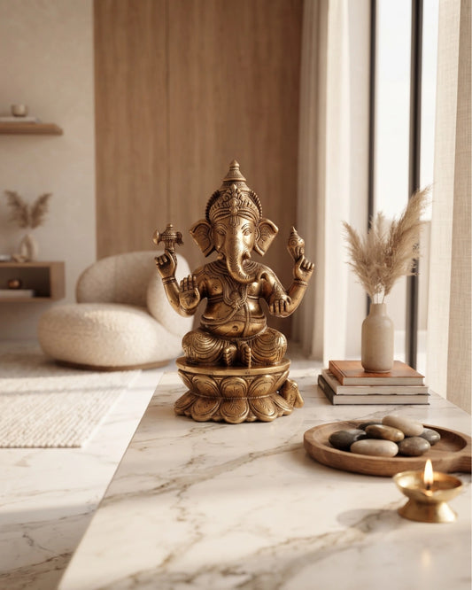Brass Lord Ganesha Idol