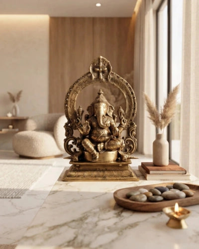 Brass Lord Ganesha Idol