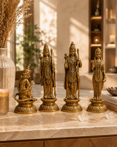 Brass Lord Ram Darbar Idol