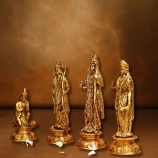 Brass Lord Ram Darbar Idol