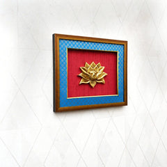 Brass Lotus Wall Hanging Frame