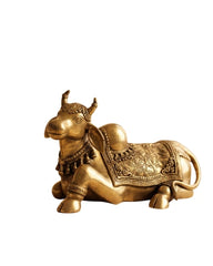 Buy Brass Nandi Carved