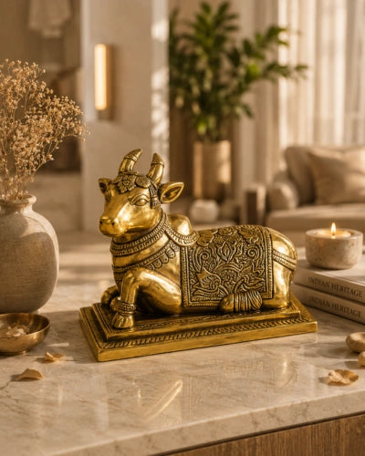 Buy Brass Nandi With Base