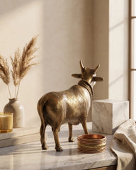 Buy Brass Nandi Standing Cow