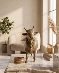 Buy Brass Nandi Standing Cow