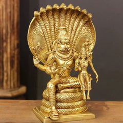 Brass Narsimha Laxmi Sculpture
