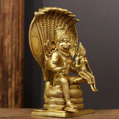 Brass Narsimha Laxmi Sculpture