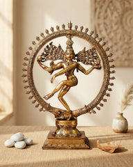 Brass Nataraja Dancing Shiva Statue (Large)