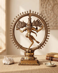 Brass Nataraja Dancing Shiva Statue (Large)