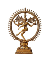 Brass Nataraja Dancing Shiva Statue (Large)