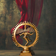 Brass Nataraja Dancing Shiva Statue (Large)